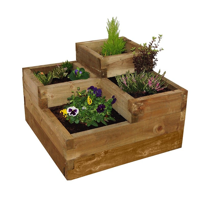 Caledonian Tiered Wooden Raised Bed