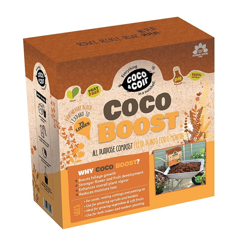 Coco Grow Peat Free Pure Coir Compost Boost