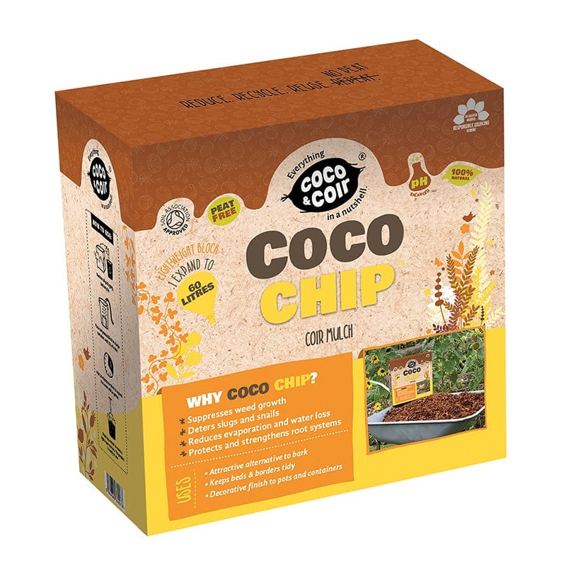 Coco Grow Pure Coir Chip Mulch 60ltr