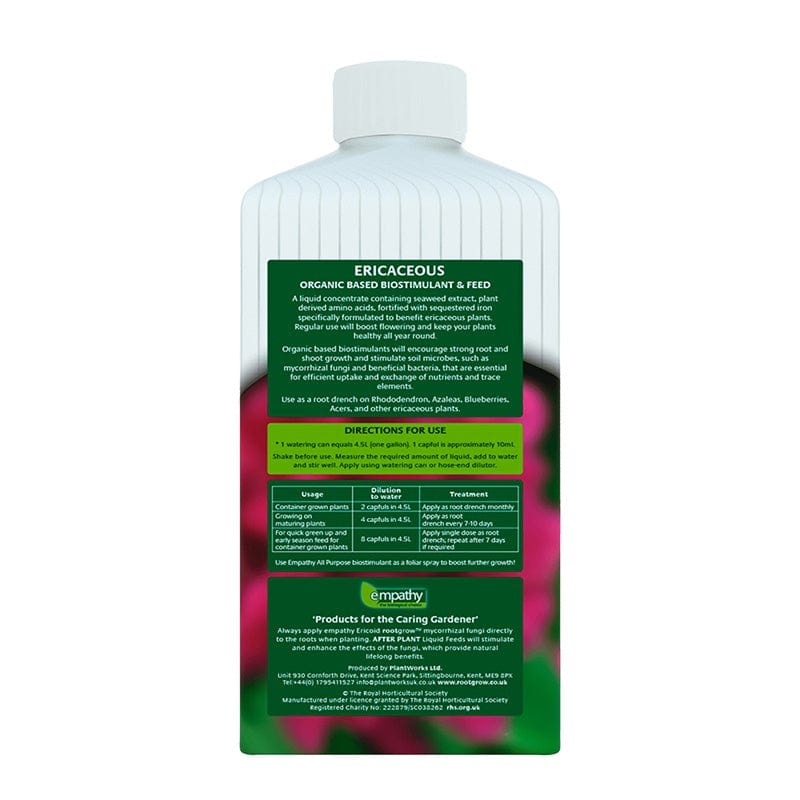 Empathy AfterPlant Ericaceous Feed and Biostimulant 1ltr